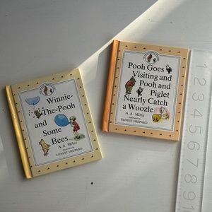 Classic Pooh Mini Book Bundle AA Milne Ernest H Shepard 2 Hardcover Books